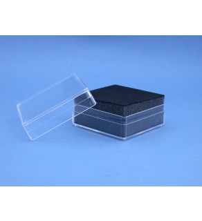 Plasticdoos 59 x 59 x 29 mm. zwart
