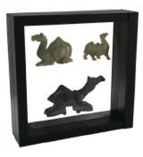 3D Zwevend display-raam 305 x 305 mm zwart