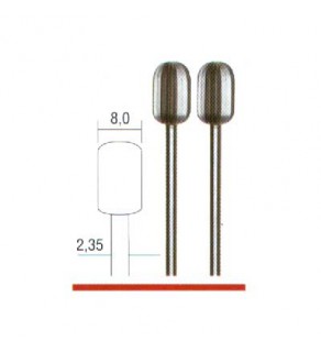 Freesstift staal tonvorm Ø 8,0 mm.