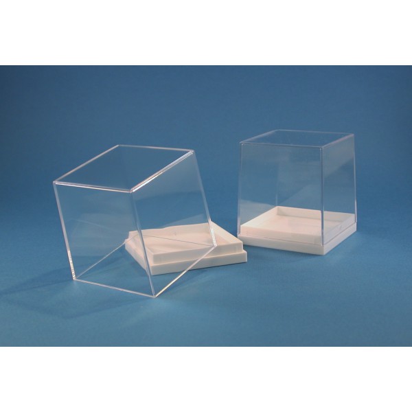 Isoleren prototype Getalenteerd Plastic doosje 50 x 50 x 55 mm, witte bodem