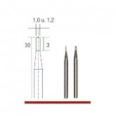 Hardmetaal freesboor (speerboren) Ø 1,0 & 1,2 mm.