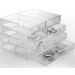 Transparant Acrylglas ladekastje met 4 kleine en 2 grote laatjes