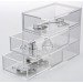 Transparant acrylglas ladekastje met 3 laatjes