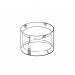 Transparante acrylglas ringsokkel Ø 15 mm. / H 6 mm