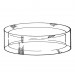 Transparante acrylglas ringsokkel Ø 65 mm. / H 25 mm