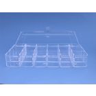 Vakkendoos 210 x 120 x 36 mm. met 18 vakken