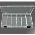 Vakkendoos 205 x 110 x 25 mm. met 18 vakken