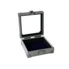 Alu. verzamel vitrine 100x95 mm - 1 vaks