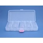 Plastic vakkendoos met 5x5 doosjes Ø 30 mm