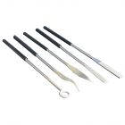 Set van 5 riffler diamantvijlen, 140 x 3 mm