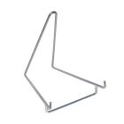Metalen verchroomde presentatie standaard 75x110x115 mm.