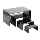 U-display zwart 115x235x160 mm.