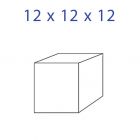 Acrylglaskubus 12 x 12 x 12 mm.
