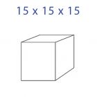 Acrylglaskubus 15 x 15 x 15 mm.
