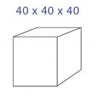 Acrylglaskubus 40 x 40 x 40 mm.