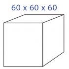 Acrylglaskubus 60 x 60 x 60 mm.
