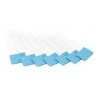 Objectglaasjes Blauw Gematteerd 50 st.