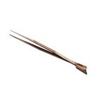 Pincet met rechte spitse punten en schepje 18 cm.