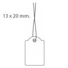 prijskaartje 13x20mm met koord