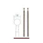 Diamant slijpstift bolvorm Ø 1,8 mm.