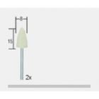 Proxxon Micromot Viltpolijststift kegelvorm Ø 8 x 15 mm.