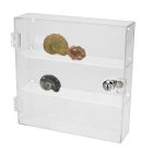 Vitrine met slot 24 x 24 x 6.5 cm.