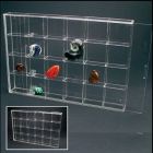 Vitrine 350 x 240 x 45 mm. met 24 vakken