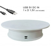 Turntable Display 205 mm. White
