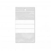 Zip Lock Bag With Writing Surface 70 x 100 mm.