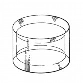 Transparent display ring Ø 30 mm. / H 20 mm