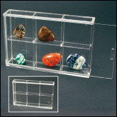 Display Case 180 x 115 x 45 mm. with 6 compartments