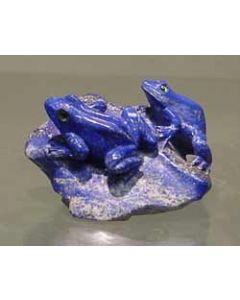 Kikkerpaar van Lapis Lazuli 