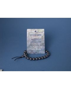 Powerbead armband Hematiet
