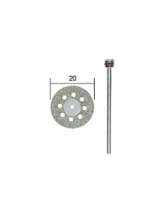 Diamant zaagblad met koelgaten Ø 20 mm + houder