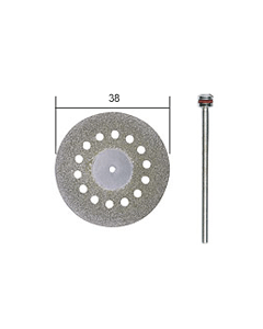 Diamant zaagblad met koelgaten Ø 38 mm + houder