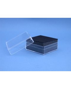 Plasticdoos 59 x 59 x 29 mm. zwart