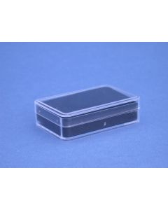 Edelsteendoos 58 x 38 x 17 mm. zwart