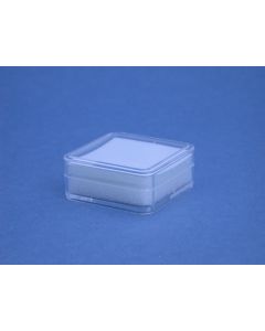 Edelsteendoos 38 x 38 x 17 mm. wit