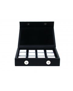 Edelsteencassette, 12 plasticdoosjes 28x28x19 mm