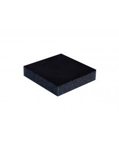 Schuimstof vulling 55 x 55 x 12 mm. zwart