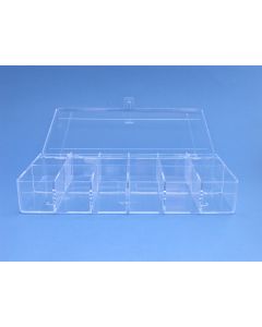 Vakkendoos 210 x 120 x 36 mm. met 12 vakken