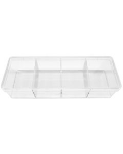 Vakkendoos 200 x 70 x 43 mm. met 4 vakken