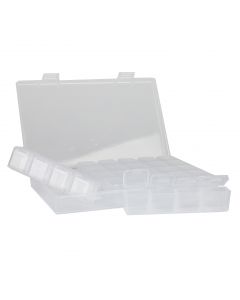 Vakkendoos 175 x 110 x 26 mm. met 7x4 uitneembare doosjes