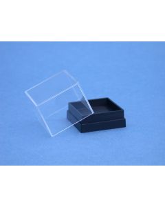 Micromount-doosje 26 x 26 x 26 mm zwarte sokkel