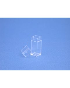 Plastic doosje 6 x 6 x 19 mm.
