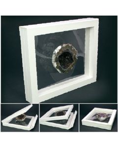3D Zwevend display-raam 130 x 130 mm wit