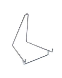 Metalen verchroomde presentatie standaard 75x110x115 mm.