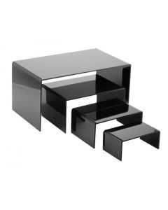 U-display zwart 65x150x85 mm.