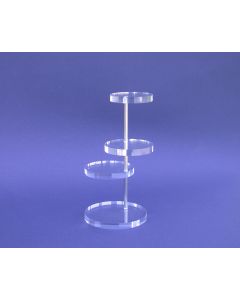 Display met vier ronde plateaus op 1 pin