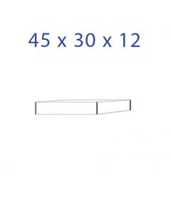Acrylglas sokkel 45 x 30 x 12 mm.